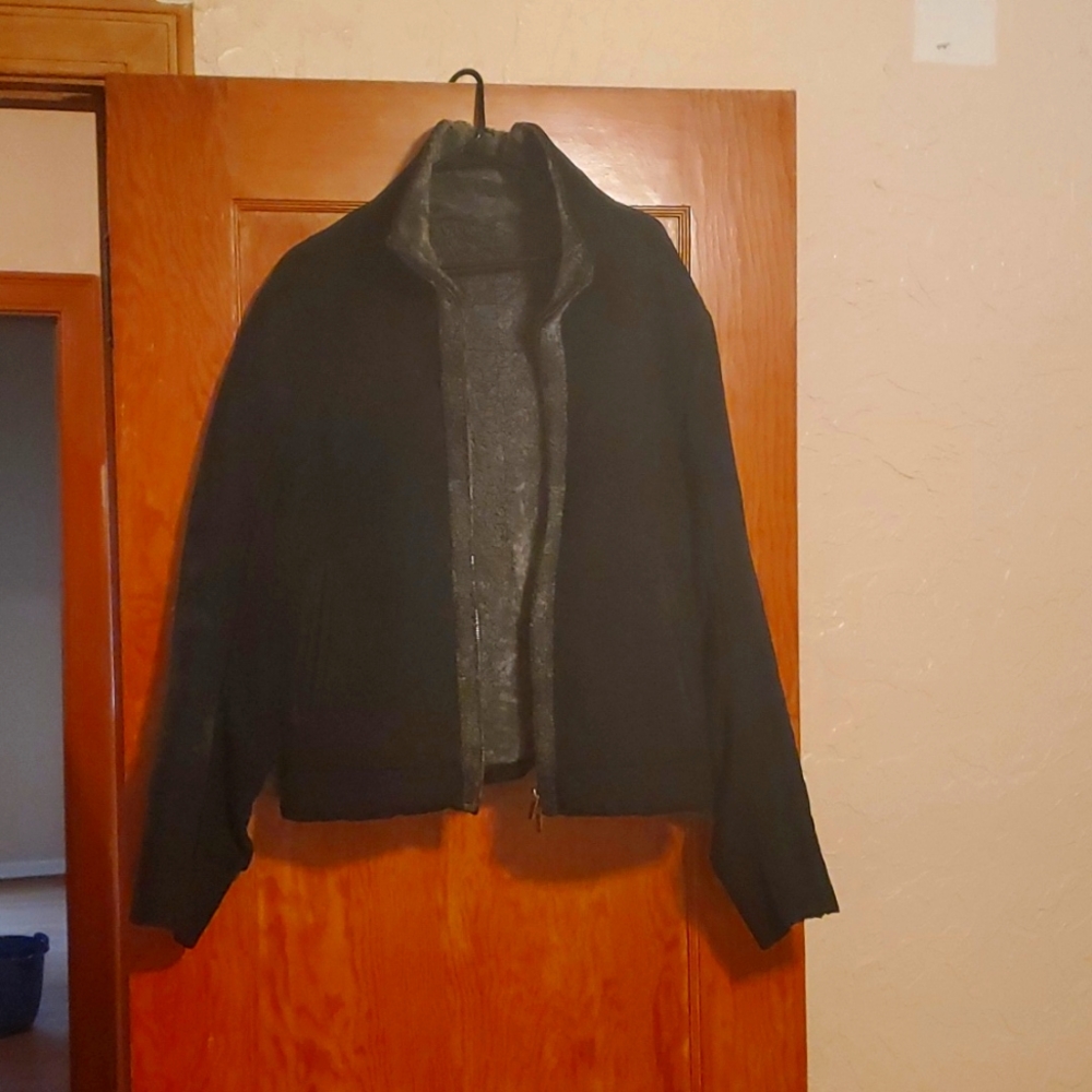 Emporio armani men's leather jacket